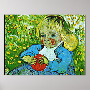 Póster Van Gogh - Niño con Naranja