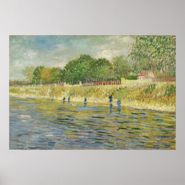 Póster Van Gogh - Orilla del Sena (Frente)