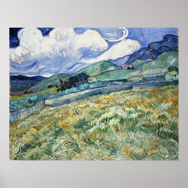 Póster Van Gogh - Paisaje Desde Saint-Remy (Frente)