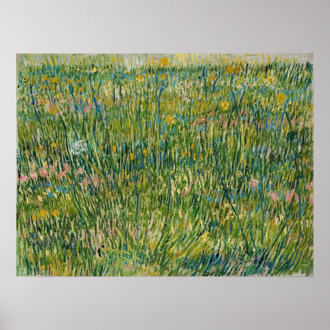 Póster Van Gogh - Parche De Hierba (Frente)