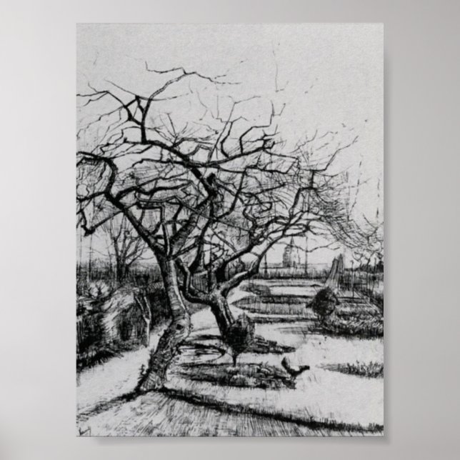 Póster Van Gogh - Parsonage Garden (Frente)