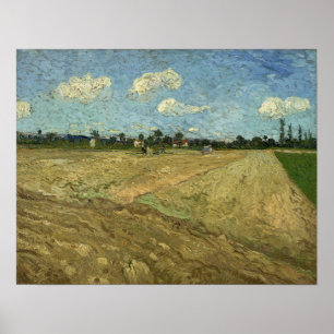Póster Van Gogh - Plowed Fields ('De Furrows')