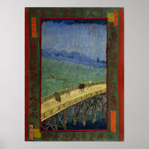 Póster Van Gogh - Puente En Lluvia (Después De Hiroshige)