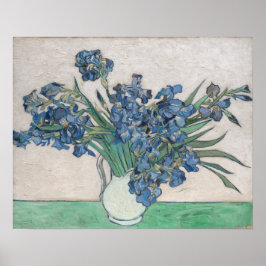 Póster Van Gogh Purple Irises Vase Floral Pintura