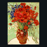 Póster Van Gogh Red Poppies Still Life<br><div class="desc">Esta obra maestra se titula "Still Life with Daisies and Poppies" y fue realizada en 1890 por Vincent van Gogh (1853-1890). Es nuestra serie Bella Artes número 246.</div>