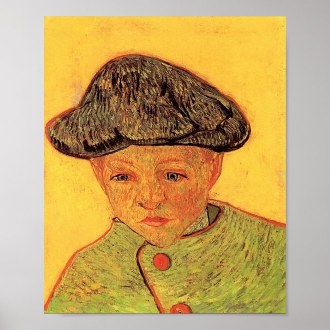 Póster Van Gogh - Retrato de Camille Roulin (Frente)