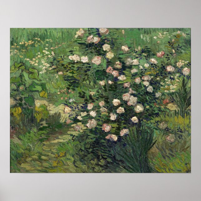 Póster Van Gogh - Rosas (Frente)
