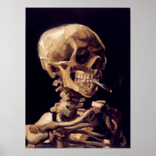 Póster Van Gogh Skeleton Painting Poster
