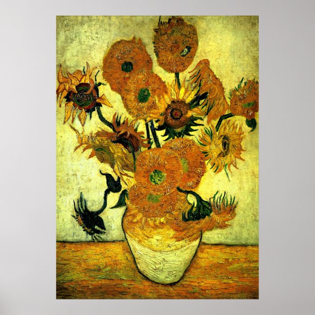 Póster Van Gogh - Sunflowers, 14 (Frente)