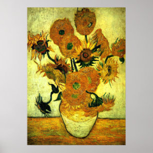 Póster Van Gogh - Sunflowers, 14