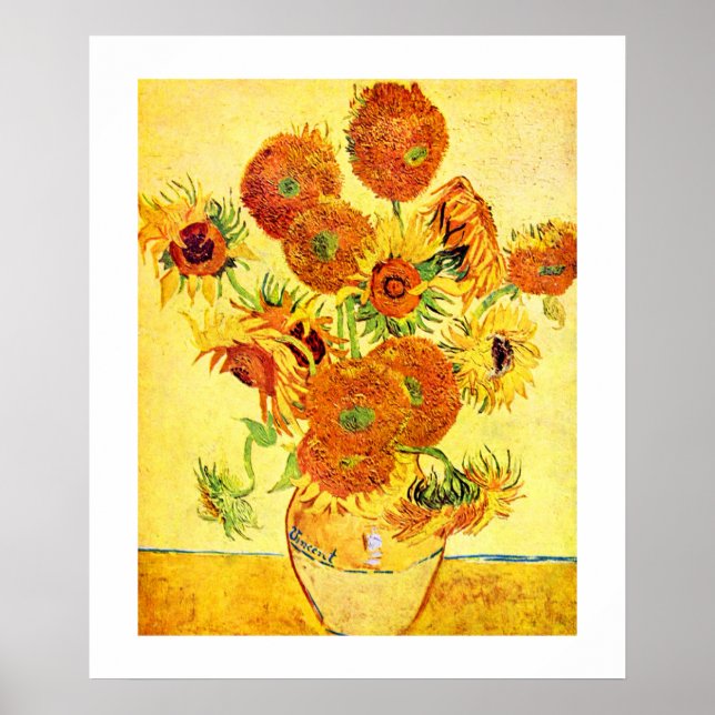 Póster Van Gogh SunflowersFine Art Print 20x24 (Frente)