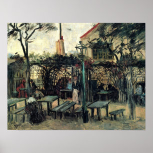 Póster Van Gogh - Terraza de un café en Montmartre