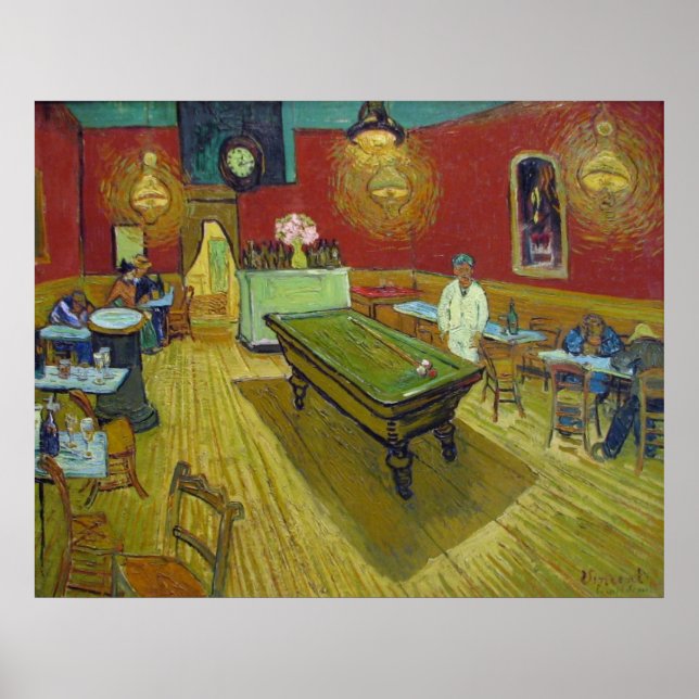 Póster Van Gogh The Night Cafe (Frente)