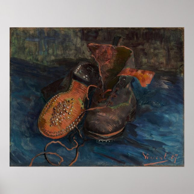 Póster Van Gogh - Un par de botas 1887 (Frente)