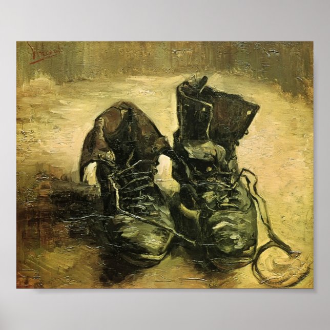 Póster Van Gogh - Un par de zapatos (Frente)