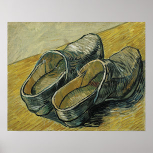 Póster Van Gogh - Un par de zuecos de cuero