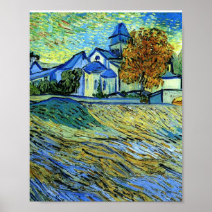 Póster Van Gogh - Vista de la Iglesia de San Pablo