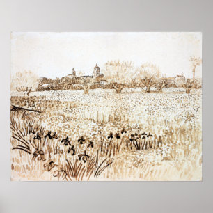 Póster Van Gogh - Vista De Los Arles 1888