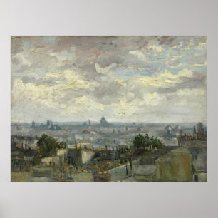 Póster Van Gogh, vista de París