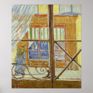 Póster Van Gogh - Vista de una tienda de carniceros