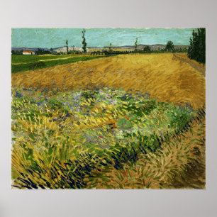 Póster Van Gogh - Wheatfield