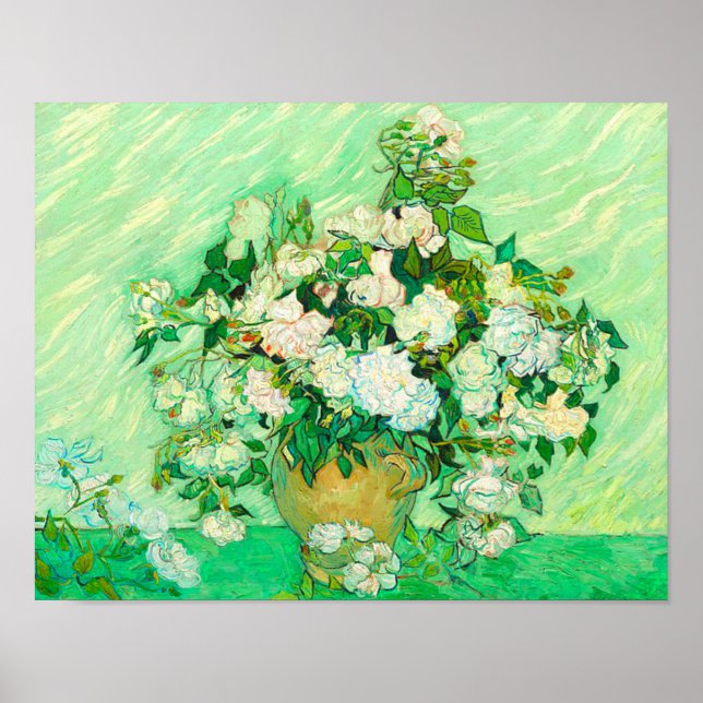 Póster Van Gogh White Roses (Frente)