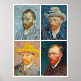 Póster Van Gogh's Self-Portraits
