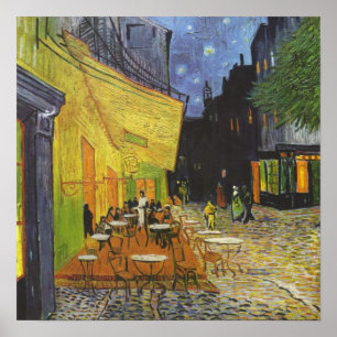 Póster Van Gough sobre lienzo brillante