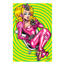 Vana DeVinyl™/Bonito en caucho rosa