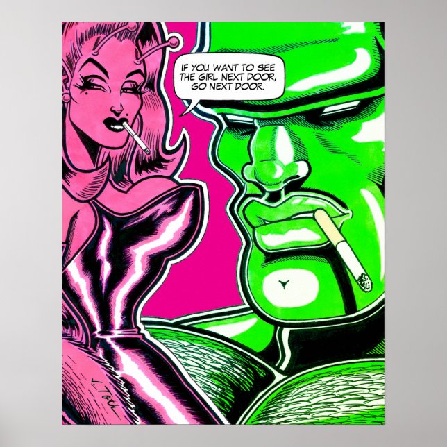 Póster Vana DeVinyl™/Chica al lado (Frente)