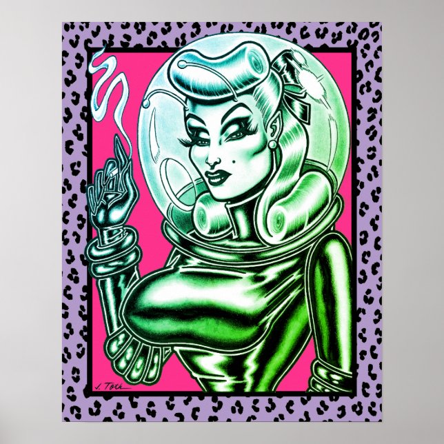 Póster Vana DeVinyl™/espacio de caucho (Frente)