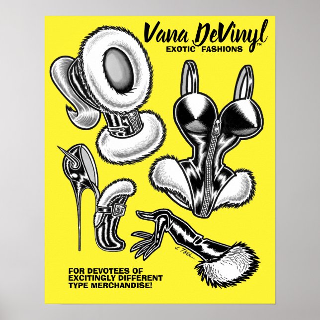 Póster Vana DeVinyl™/Modas Exóticas (Frente)
