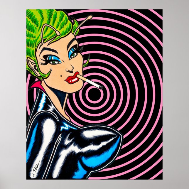 Póster Vana DeVinyl™/Torbellino Cósmico (Frente)