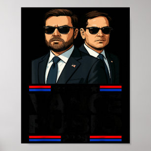 Póster Vance Rubio 2028 J D Vance Marco Rubio Presidente 