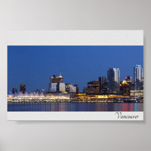 Póster Vancouver Skyline