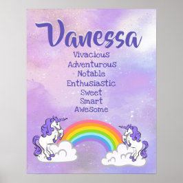 Póster Vanessa Name Poster