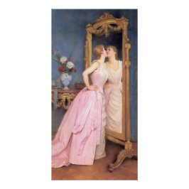 Póster Vanidad (Mujer Hermosa Frente a un Espejo)