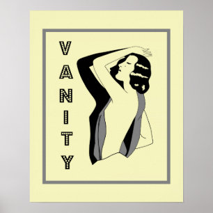 Póster Vanidad retra de los años 20