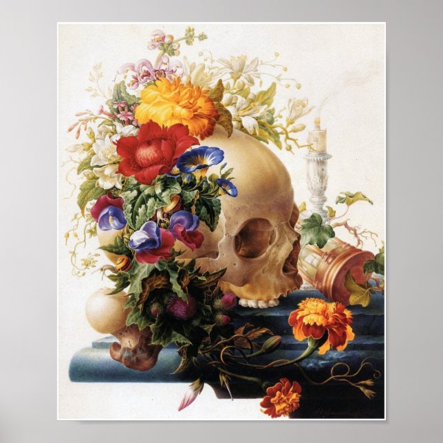 Póster Vanitas - El cráneo (Frente)