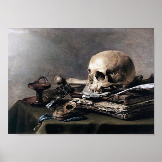 Póster Vanitas, Pieter Claesz (Frente)
