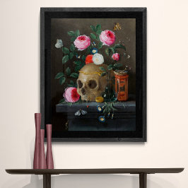 Póster Vanitas Still Life Skull