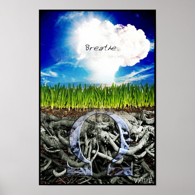 Póster Vape Breathe Poster (Frente)