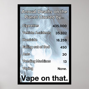 Póster Vape en ese Poster de información