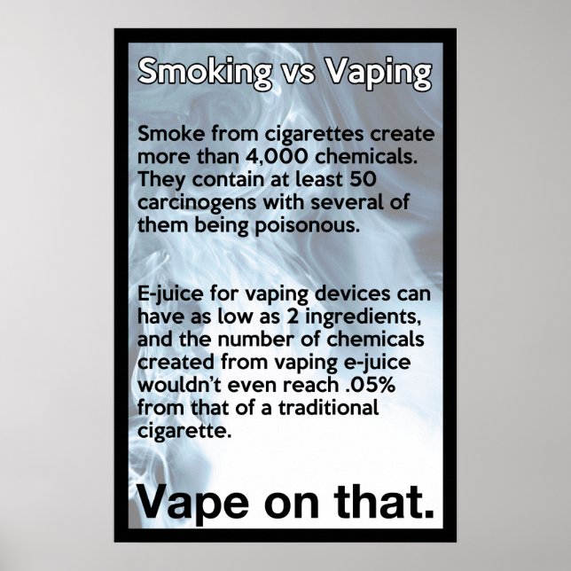 Póster Vape en ese Poster de información (Frente)