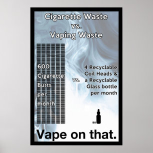 Póster Vape en ese Poster de información