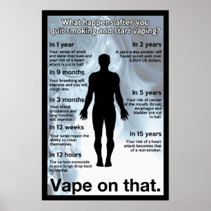 Póster Vape en ese Poster de información