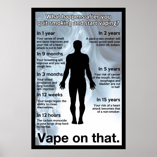 Póster Vape en ese Poster de información (Frente)