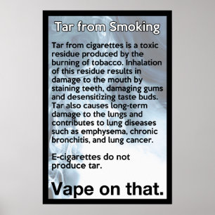 Póster Vape en ese Poster de información