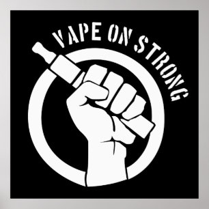 Póster Vape en fuerte
