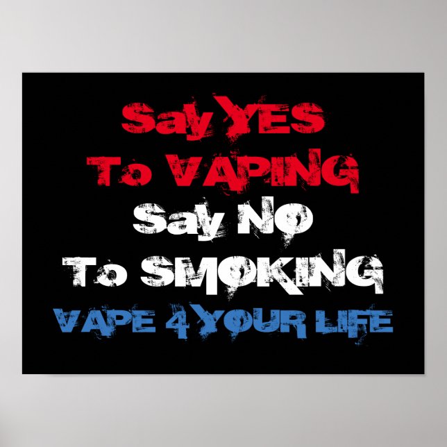 Póster Vape En Poster De Alta Calidad (Frente)